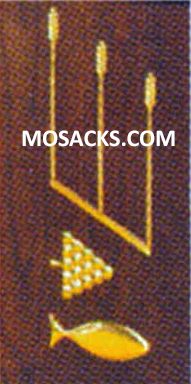 Wheat Grape Fish Brass Symbols 40-1550