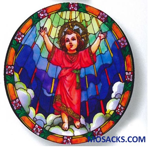 Stained Glass Suncatcher Window Decal Divine Child 356-DN