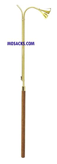 K Brand K225 Candle Lighter Snuffer Walnut Solid Brass/Nickel 36"/48"/60"