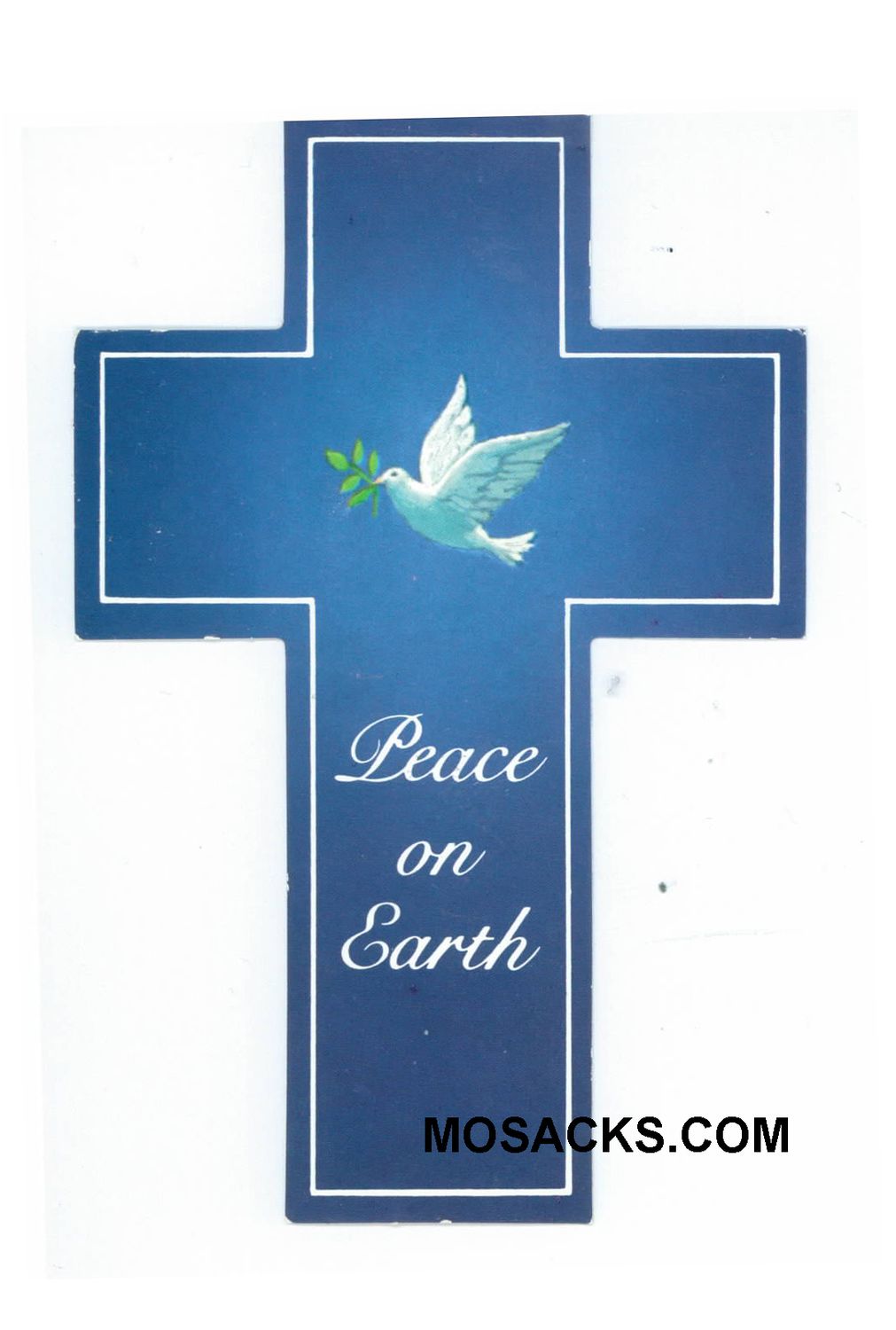 Peace On Earth Paper Cross--shaped Holy Card CC2-2