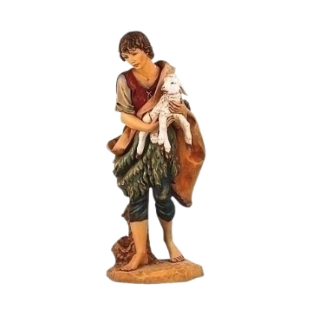 Fontanini 50" Masterpiece Nativity Collection Gabriel with Sheep #52351