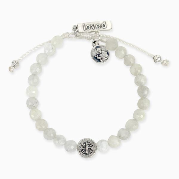 My Saint My Hero Moonstone Fertility Bracelet-22020WT
