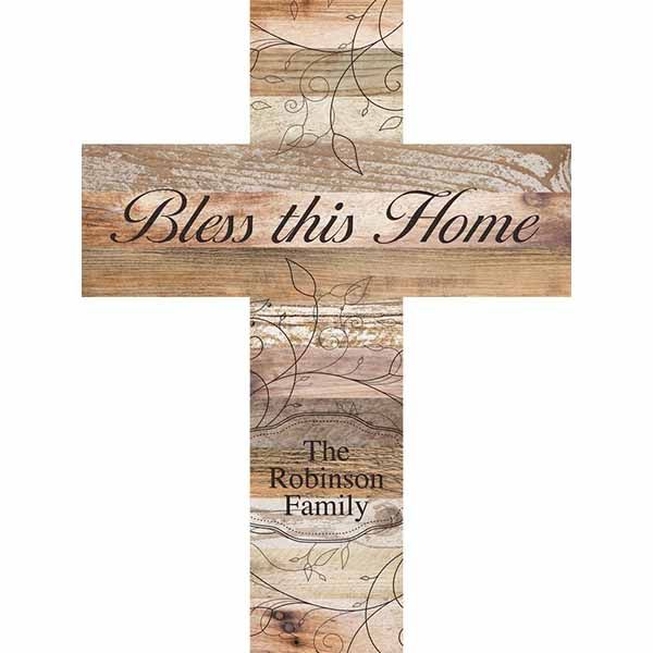 Light Faux Wood Cross ZCRO0148
