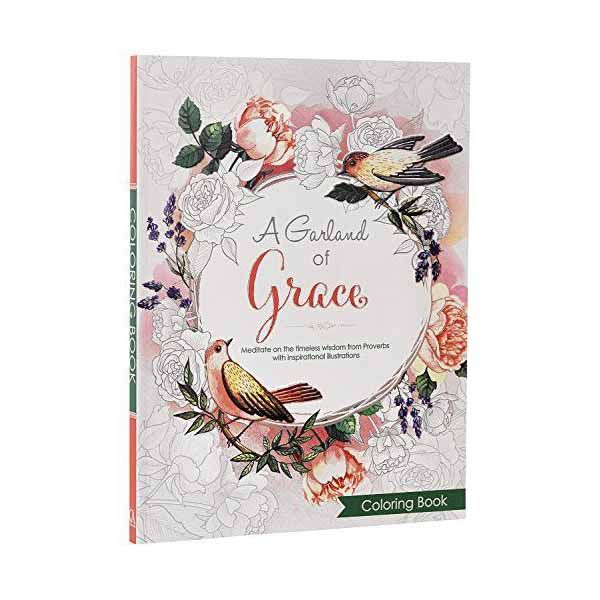 A Garland of Grace Coloring Book "A Garland of Grace" Coloring Book - 9781432116880