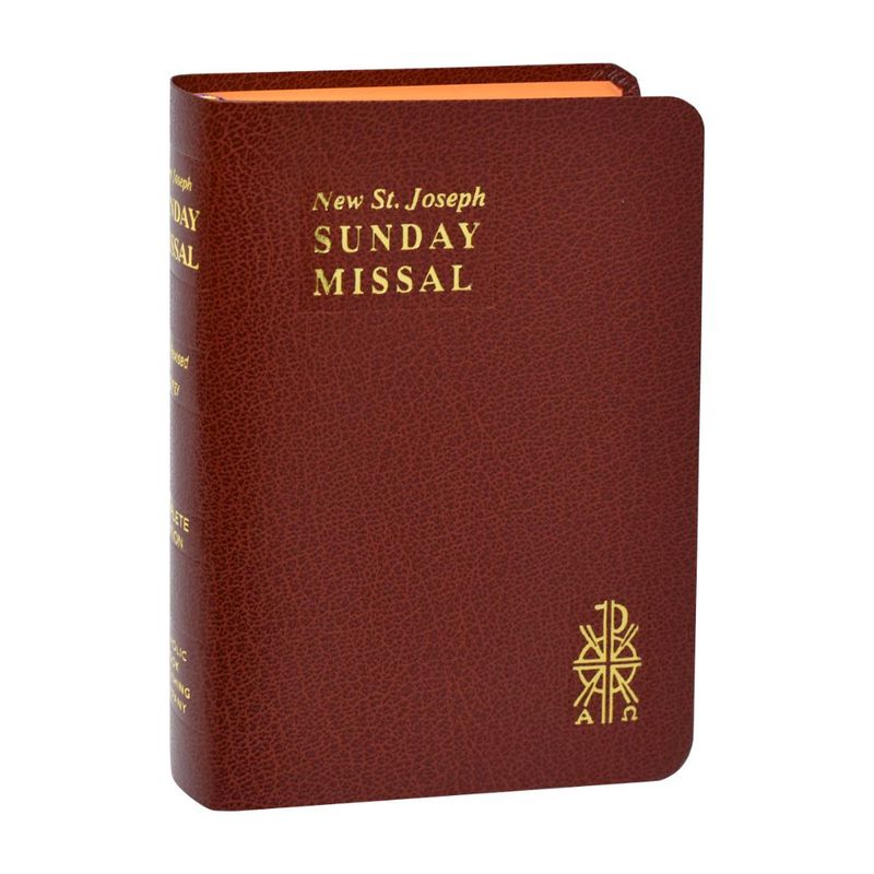 820/10 St. Joseph Sunday Missal in Brown Vinyl Cover #9780899428178