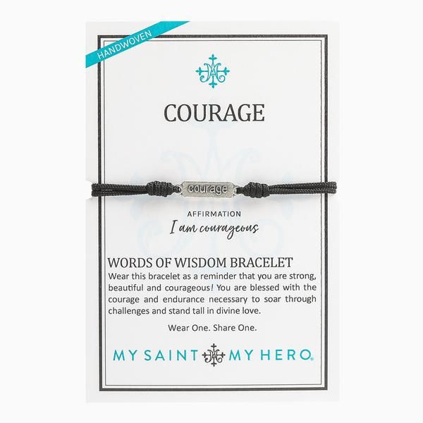 MSMH Courage Words Of Wisdom Bracelet-14071BK MSMH Courage Words Of Wisdom Bracelet-14071BK