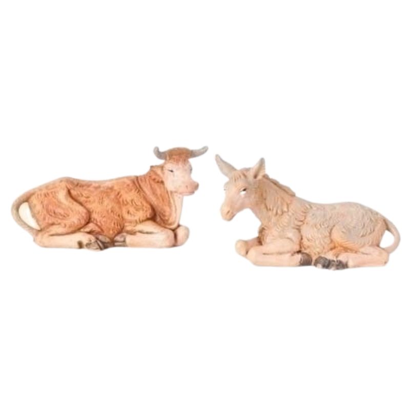Fontanini 3.5" Two-Piece Donkey & Ox Set #55014