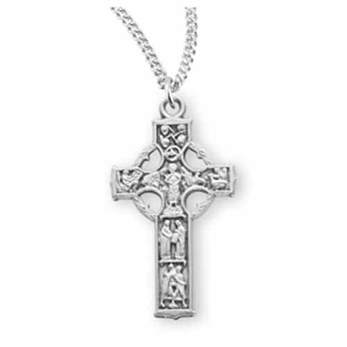 HMH, Sterling Silver Celtic Cross, 1-1/4", S172118