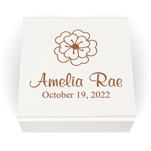 White Trinket Box (Personalized) - ZKMC0098
