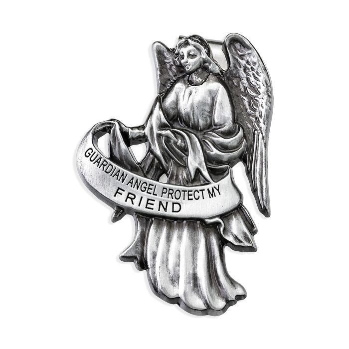 Guardian Angel Protect My Friend Visor Clip 2x2.5" 12-V5085 Guardian Angel Protect My Friend 2x2.5"…