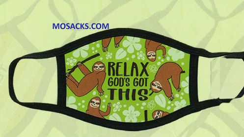 Relax God's Got This Sloth Mask-MSK3668
