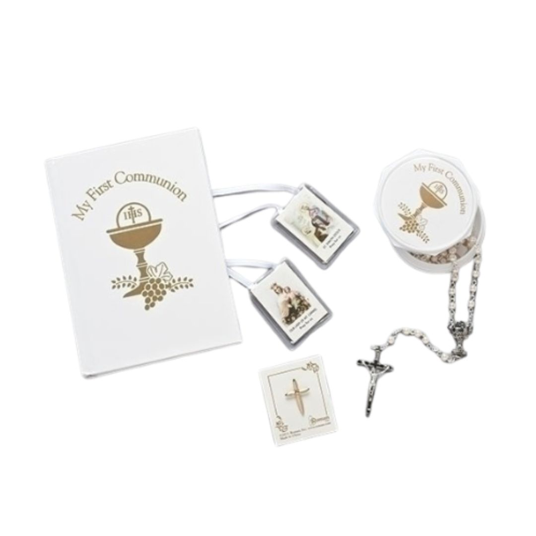 First Communion Girl Missal 5 Pc Set White -12269