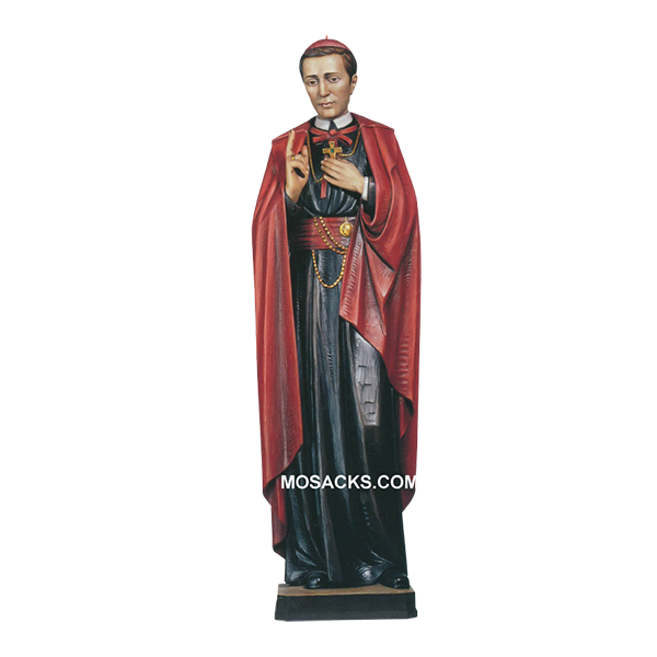 St John Neumann Carved Linden Wood Statue-600-19 - ST John Neumann 3' and 4' statue
