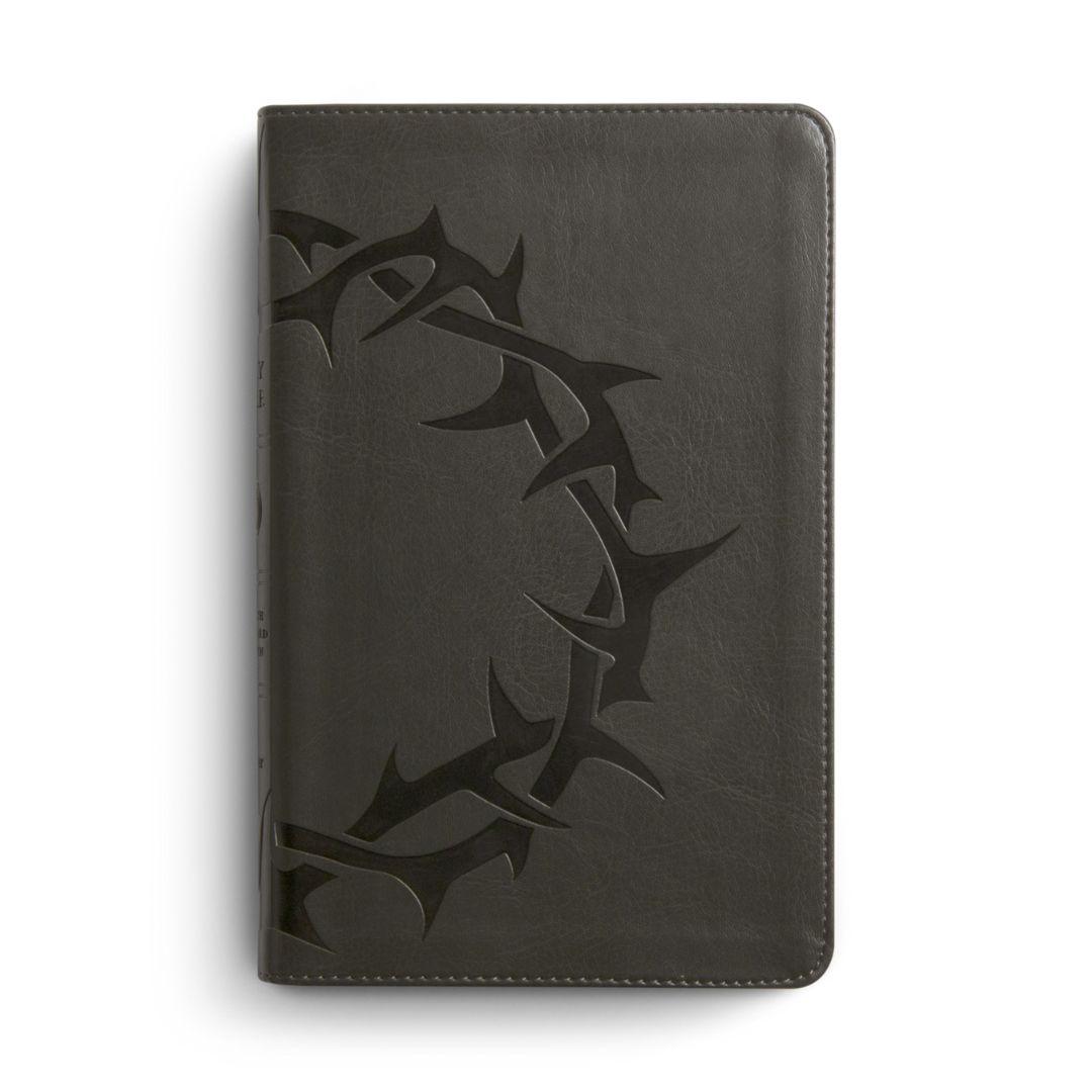 Thinline Charcoal Bible ESV Crown Design 9781581348972
