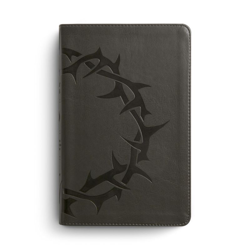 Thinline Charcoal Bible ESV Crown Design 9781581348972