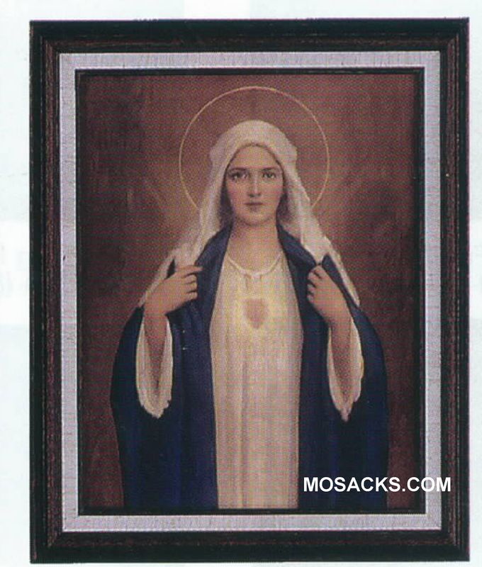 9" x 12" Immaculate Heart of Mary print by Chambers  Immaculate Heart of Mary picture Overall size …