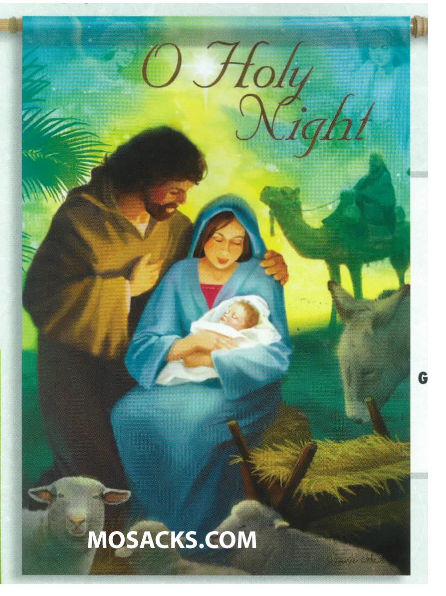 Flagtrends by Carson O Holy Night Nativity Flag 13x18 Inch Double Sided Christmas Garden Flag 480-4…