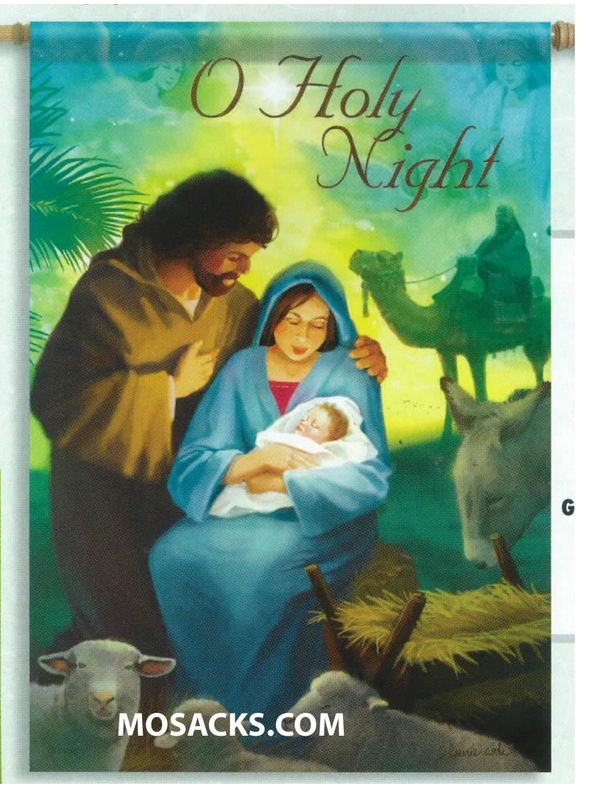 Flagtrends by Carson O Holy Night Nativity Flag 13x18 Inch Double Sided Christmas Garden Flag 480-4…