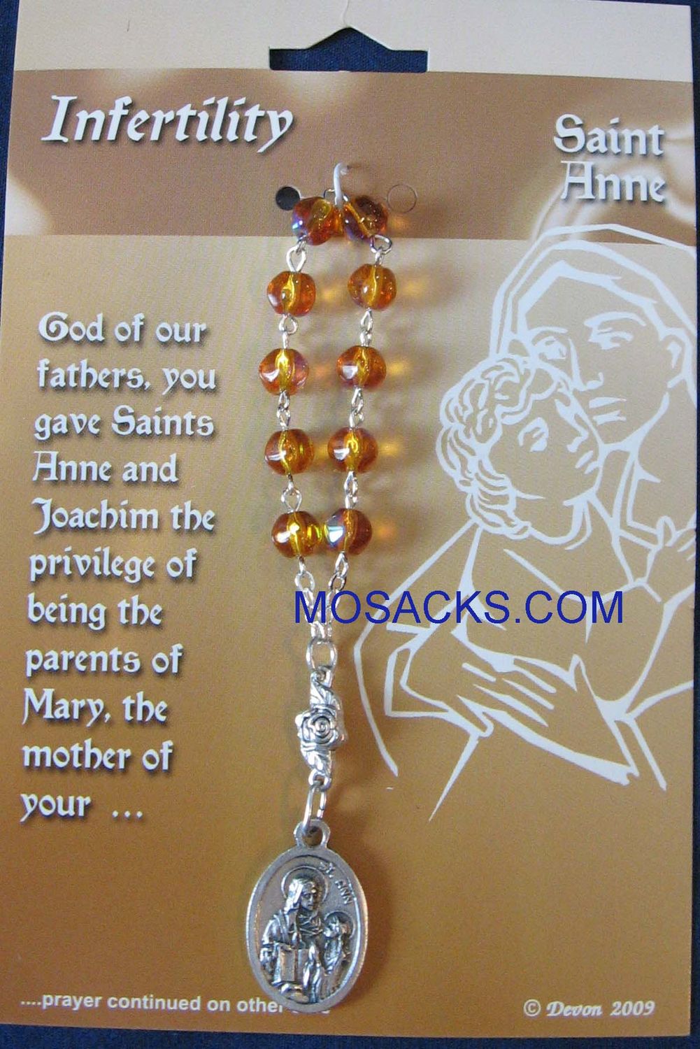 Infertility, St. Anne One Decade Rosary, 08022ANN