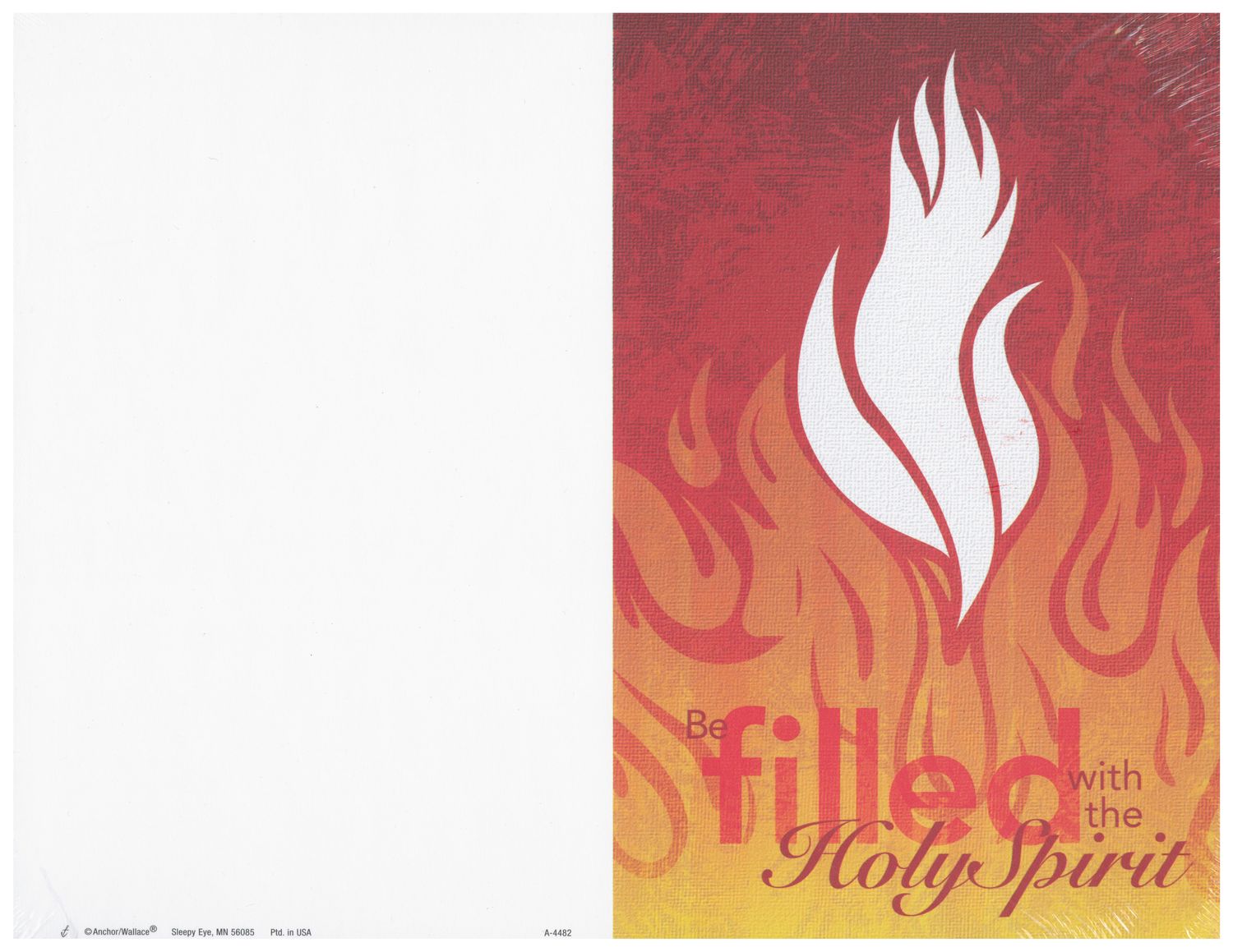 Bulletin Cover Be Filled With the Holy Spirit A4489