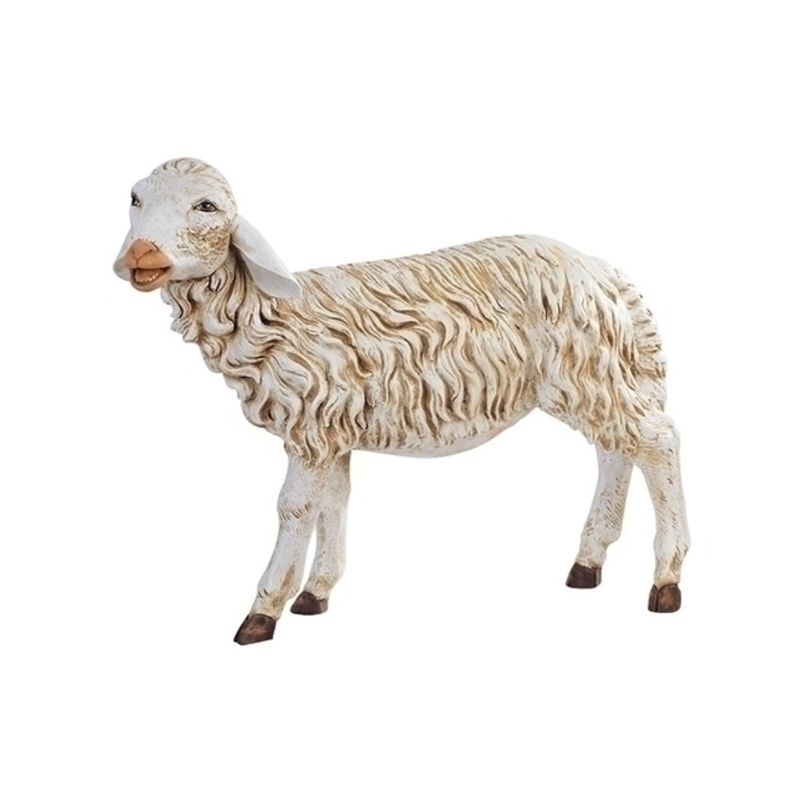 Fontanini 50" Masterpiece  Nativity Collection Standing Sheep Head Straight #52336