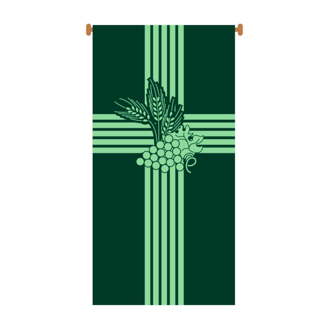 Slabbinck Small Inside Banner Eucharist Wheat & Grapevine 7214