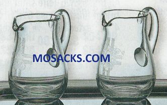 K Brand Engraved Crystal Cruets 4 ounce-K1262 Cruets Only FREE SHIPPING