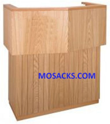 Church Furnishings Wooden Pulpit with Extended Shelf for Lamp and Microphone has Two Inside Shelves…