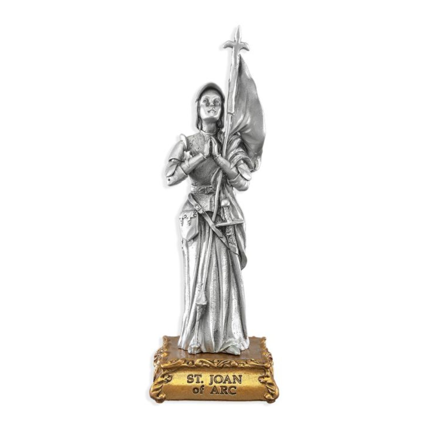 Pewter Statue 4.5 Inch St. Joan of Arc 12-1799-967