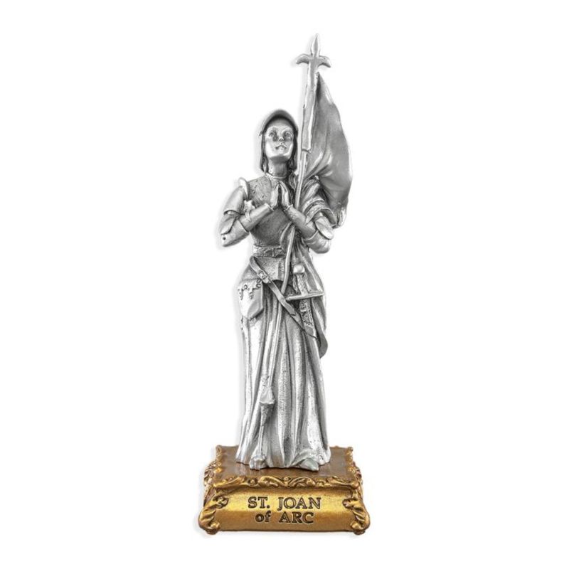 Pewter Statue 4.5 Inch St. Joan of Arc 12-1799-967