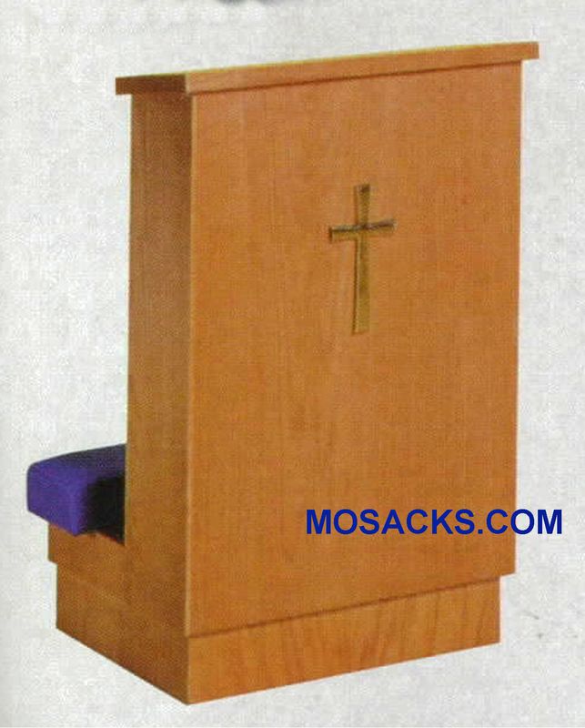 Prie Dieu Kneeler w/ shelf 22" w x 18" d 34"H 40-8011. This Prie Dieu Kneeler is available in vario…