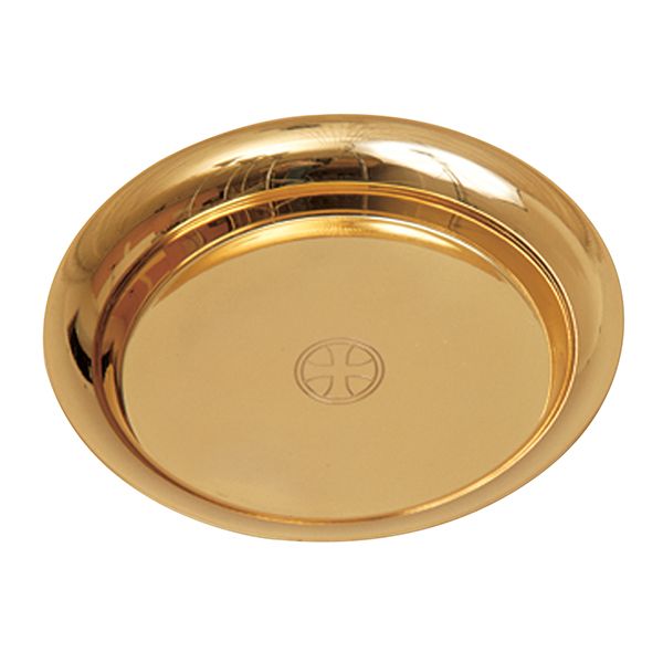 KBrand Ecclesiastical Brass Highly Polished Gold Plate Wedding Ring Tray 4-3/4" diameter 14-134G  F…