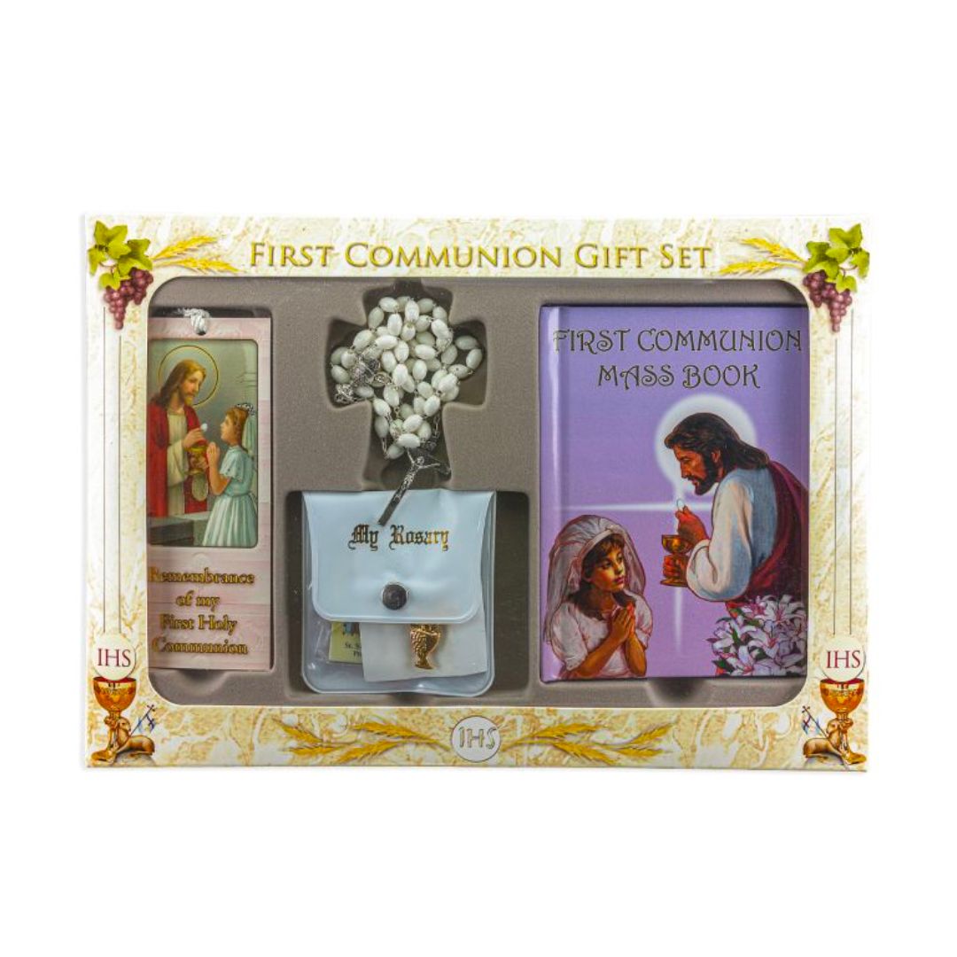 Communion Economy Girl 6 Piece First Communion Missal Set 12-5265