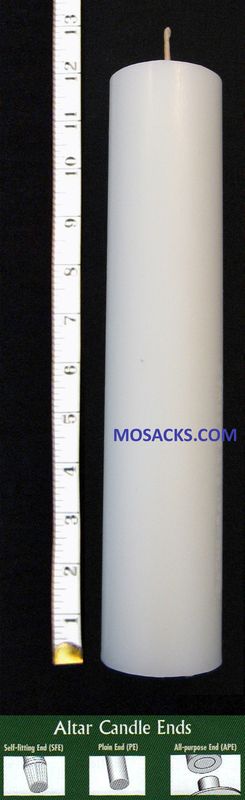 Long-Burning 51% Beeswax Altar Candle 1 15/16" x 12" APE