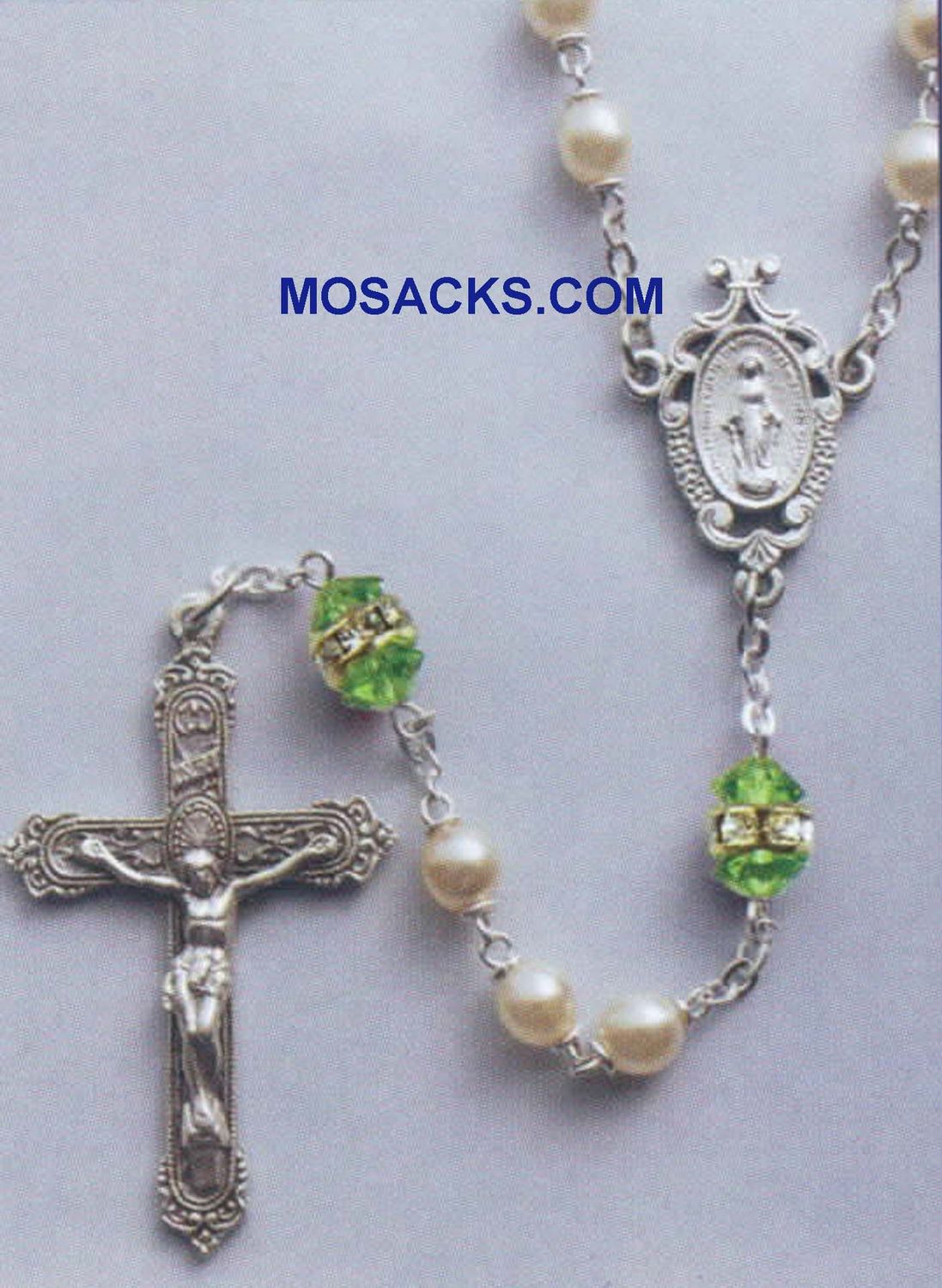 August Birthstone Rosary Peridot-41298PD