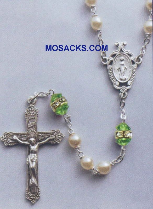 Birthstone Rosary Peridot August Birthstone Rosary Peridot-41298PD