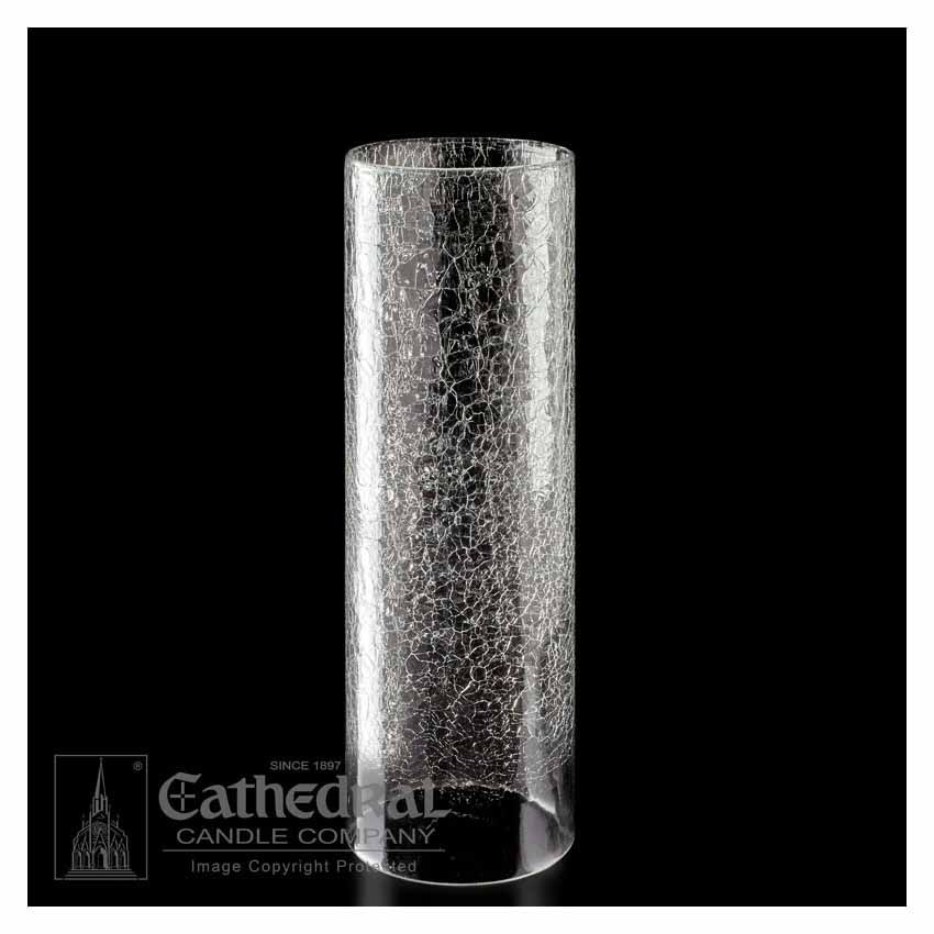 Church Supplies Sanctuary Cylinder Crackle Globe, 12" High Church Goods