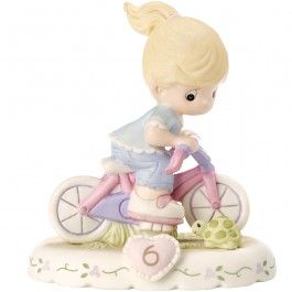 Precious Moments Growing In Grace Age 6 Blonde Girl Figurine -152012
