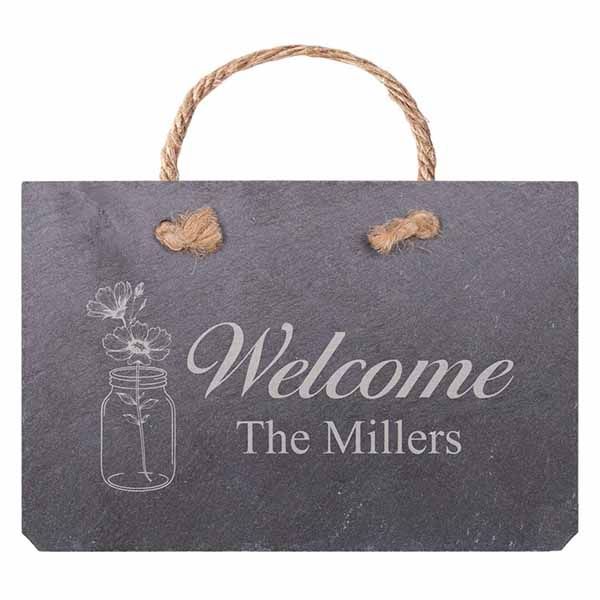 Slate Hanging Sign Small 6 x 4 ZHSA0297