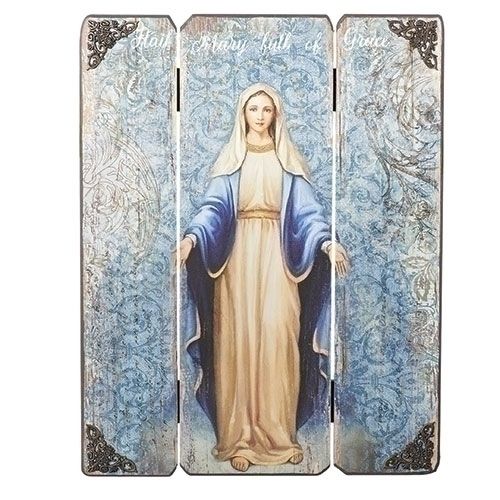 Joseph's Studio Our Lady Of Grace Plaque 17" 20-600029