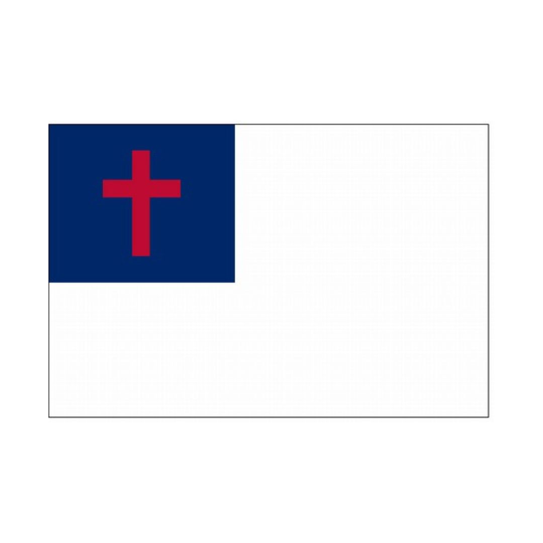 Christian Flag - Outdoor (Various Sizes) Outdoor Flag Christian 2x3ft Nylon 23229000