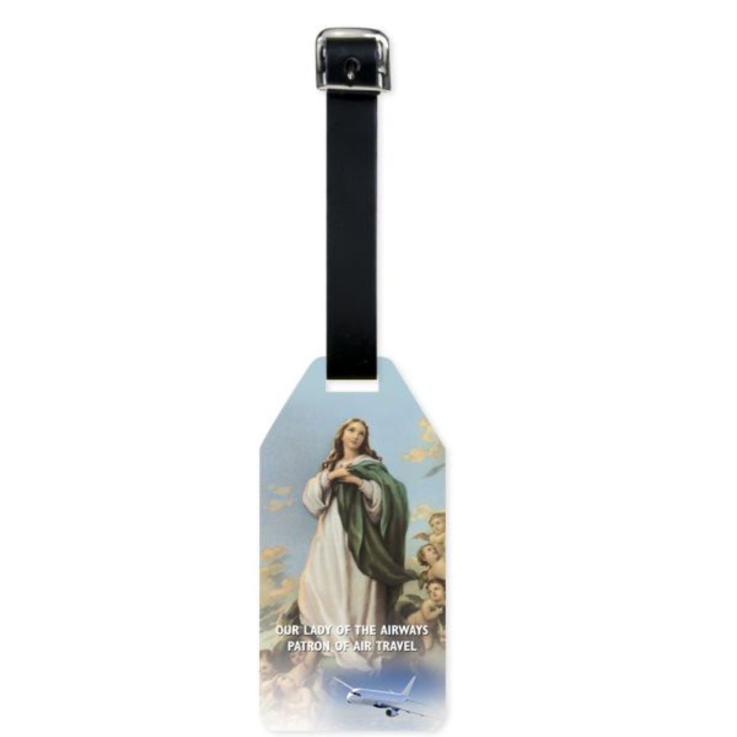 Luggage Tags Our Lady of the Airways Flexible Poly 12-LT-907 Luggage Tags - Our Lady of the Airways…
