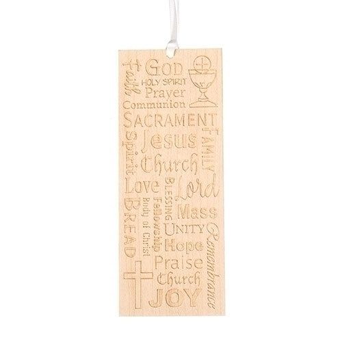 First Communion Wood Bookmark 20090