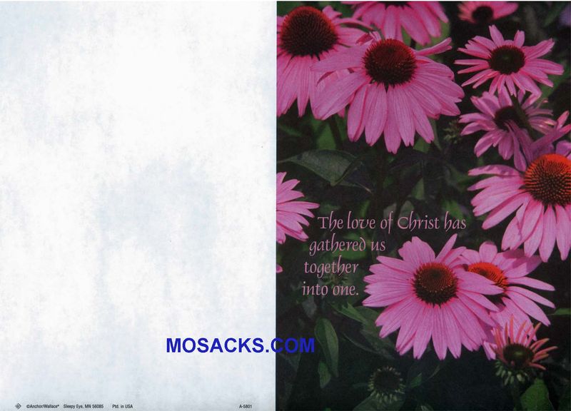 Church Bulletin Covers Love Of Christ Gathers 100 Pack-A5801, Wedding Cover