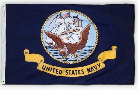 2‚Äô x 3‚Äô U. S. Navy Printed Perma-Nyl Flag by Valley Forge Flag