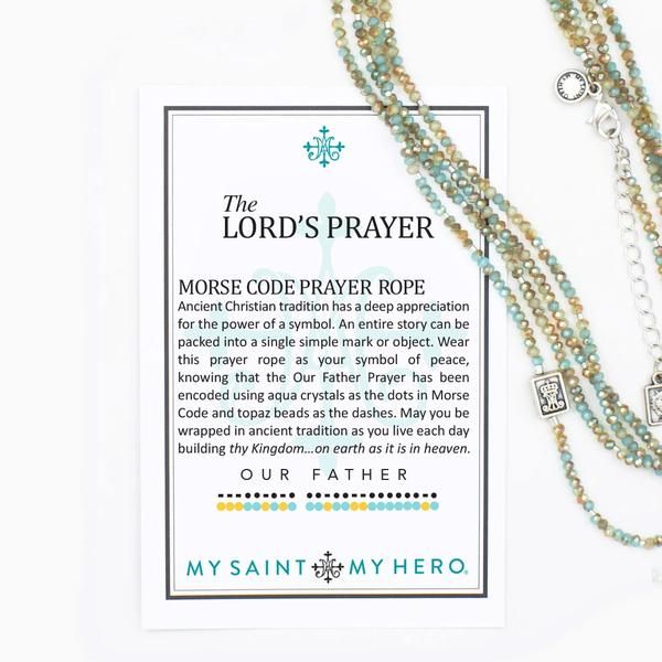 MSMH Lord's Prayer Morse Code Prayer Rope 36030LP My Saint My Hero Lord's Prayer Morse Code Prayer Rope 36030LP