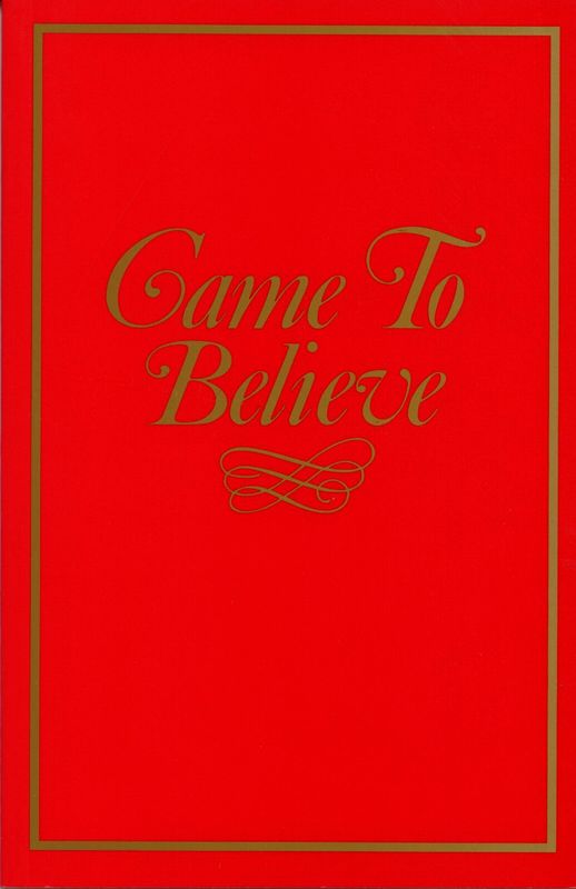 Came To Believe published by AA World Services, Inc. Came To Believe published by AA World Services