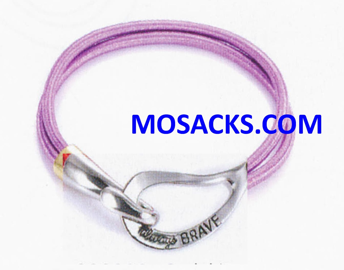 Always Brave Cancer Awareness Bracelet Rhodium Lt Purple 452-222247