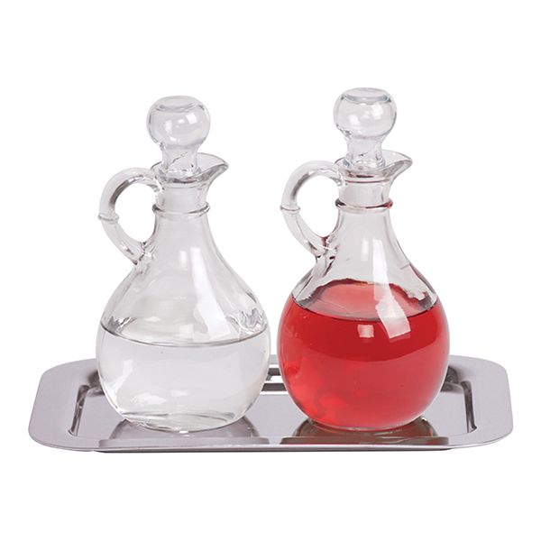 K Brand Cruet Set With Stainless Steel Tray-K381