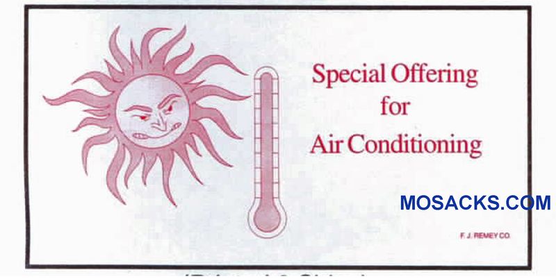 Special Offering for Air Conditioning Offering Envelope 6-1/4 x 3-1/8 #304-336
